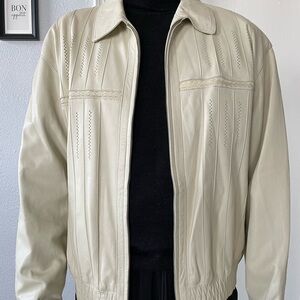 Torras Men’s Light Leather Jacket with custom silk liner